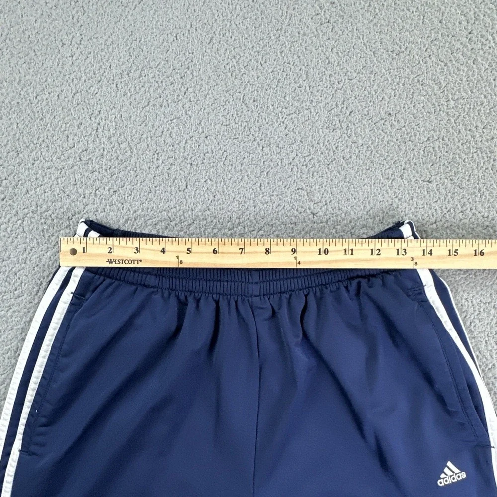 VTG Y2K Adidas‎ Breakaway Pants Men Large Blue Tearaway 3 Stripes Dazzle